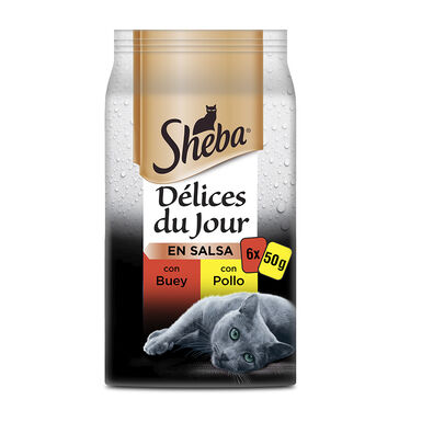 Sheba Délices du Jour 6 x 50 g vários sabores para gato